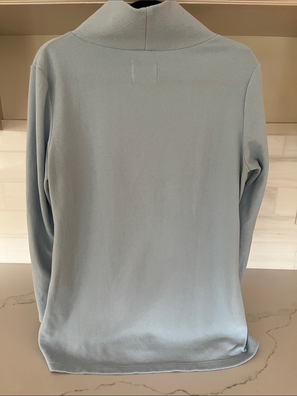 Dudley Stephens Park Slope Vello Fleece Pullover in Ice Blue size Large - Picture 8 of 9
